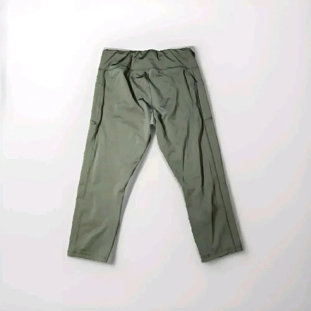 AVIA | Women| Size L 12-14 | Cropped Athletic Leggings pants Olive Green* - Picture 2 of 8